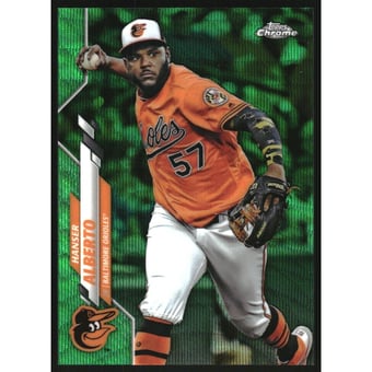 2020 Topps Chrome Green Wave Refractors #79 Hanser Alberto