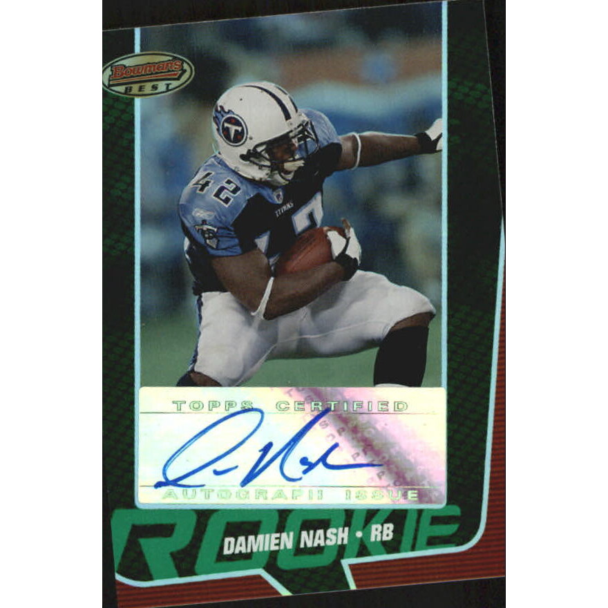 2005 Bowman's Best Green #139 Damien Nash AU. rookie card picture