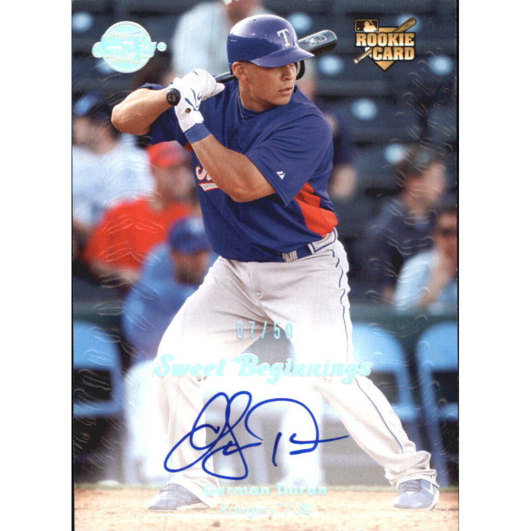 2008 Sweet Spot Rookie Signatures 50 #124 German Duran AU