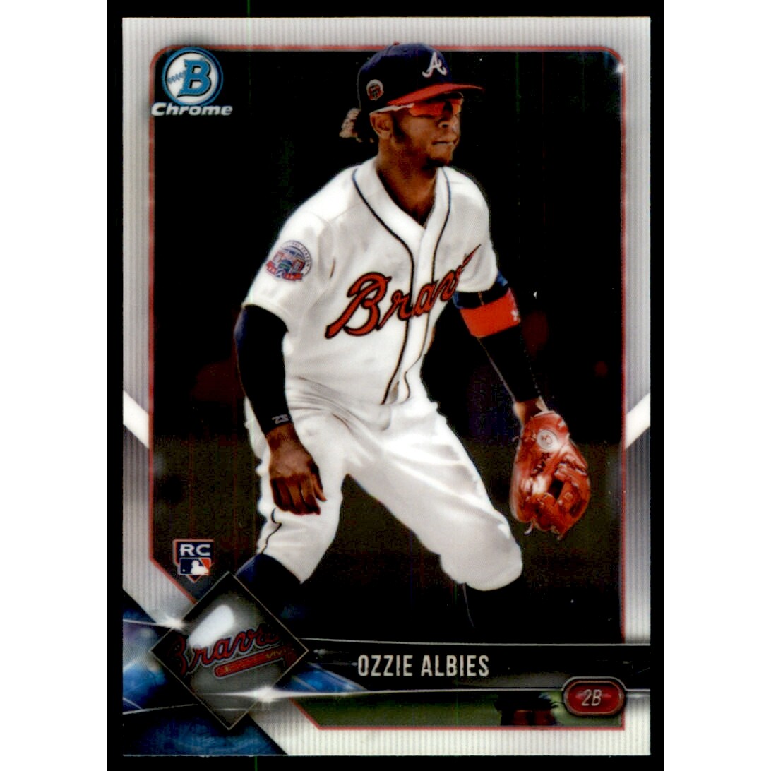 2018 Bowman Chrome #92 Ozzie Albies RC