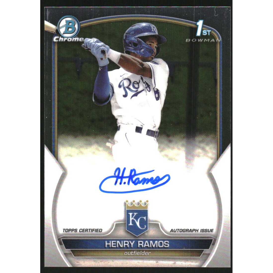 2023 Bowman Chrome Prospect Autographs #CPAHR Henry Ramos. rookie card picture