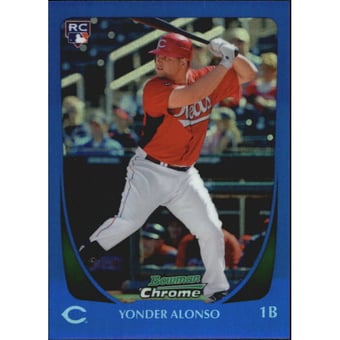 2011 Bowman Chrome Blue Refractors #190 Yonder Alonso