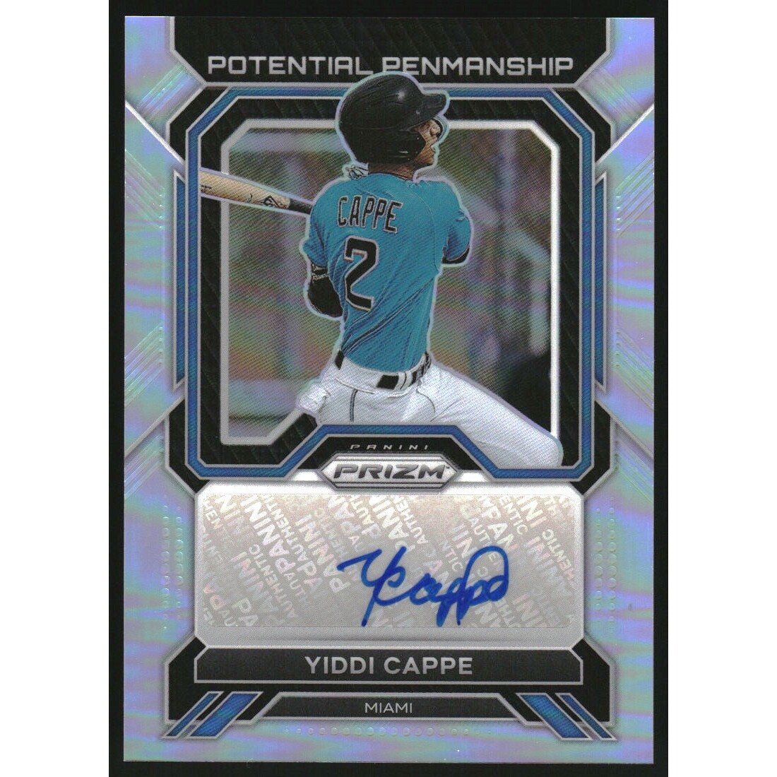 2023 Panini Prizm Potential Penmanship Prizms Silver #14 Yiddi Cappe