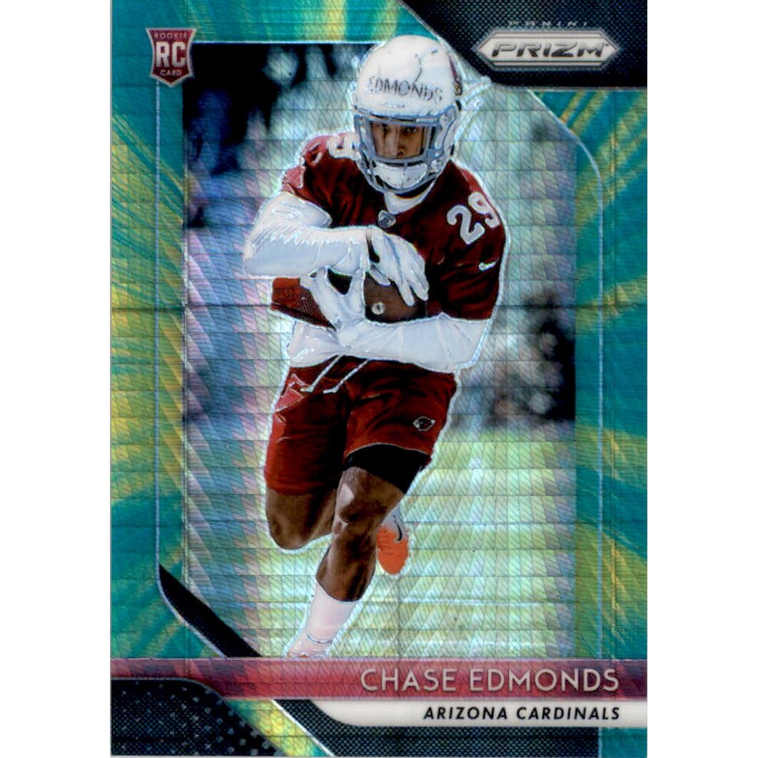 2018 Panini Prizm Prizms Hyper #276 Chase Edmonds. rookie card picture