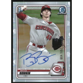2020 Bowman Chrome Draft Autographs Refractors #CDABB Bryce Bonnin