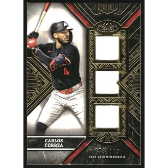 2025 Topps Tier One Triple Relics #T1TRCCO Carlos Correa