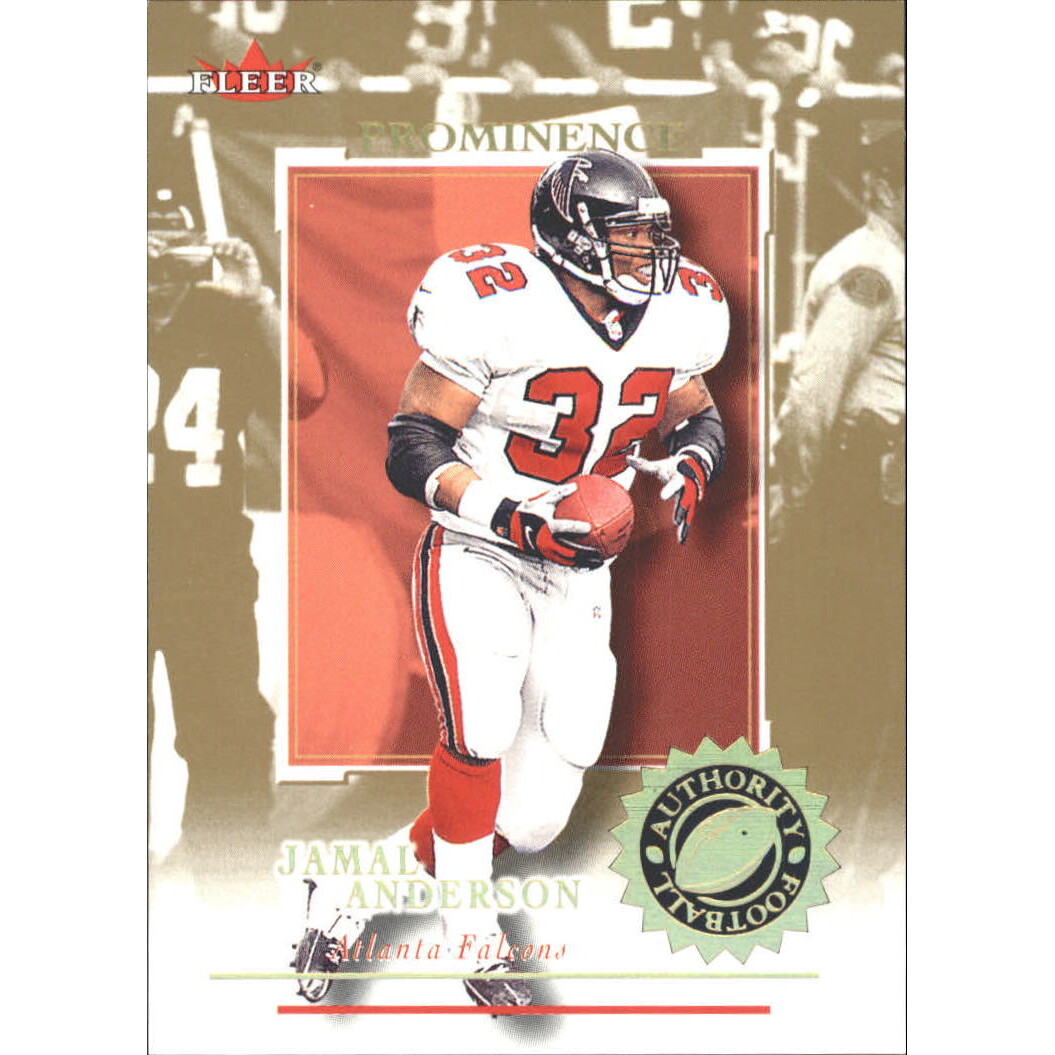 2001 Fleer Authority Prominence 75 #100 Jamal Anderson