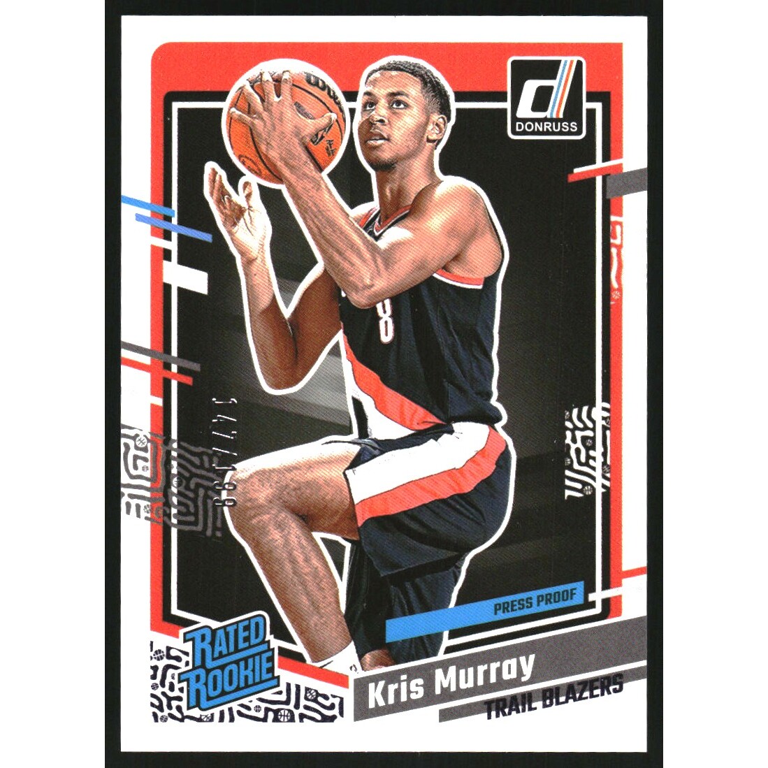 2023-24 Donruss Press Proof Purple #203 Kris Murray 2023-24 Donruss Press Proof Purple #203 Kris Murray