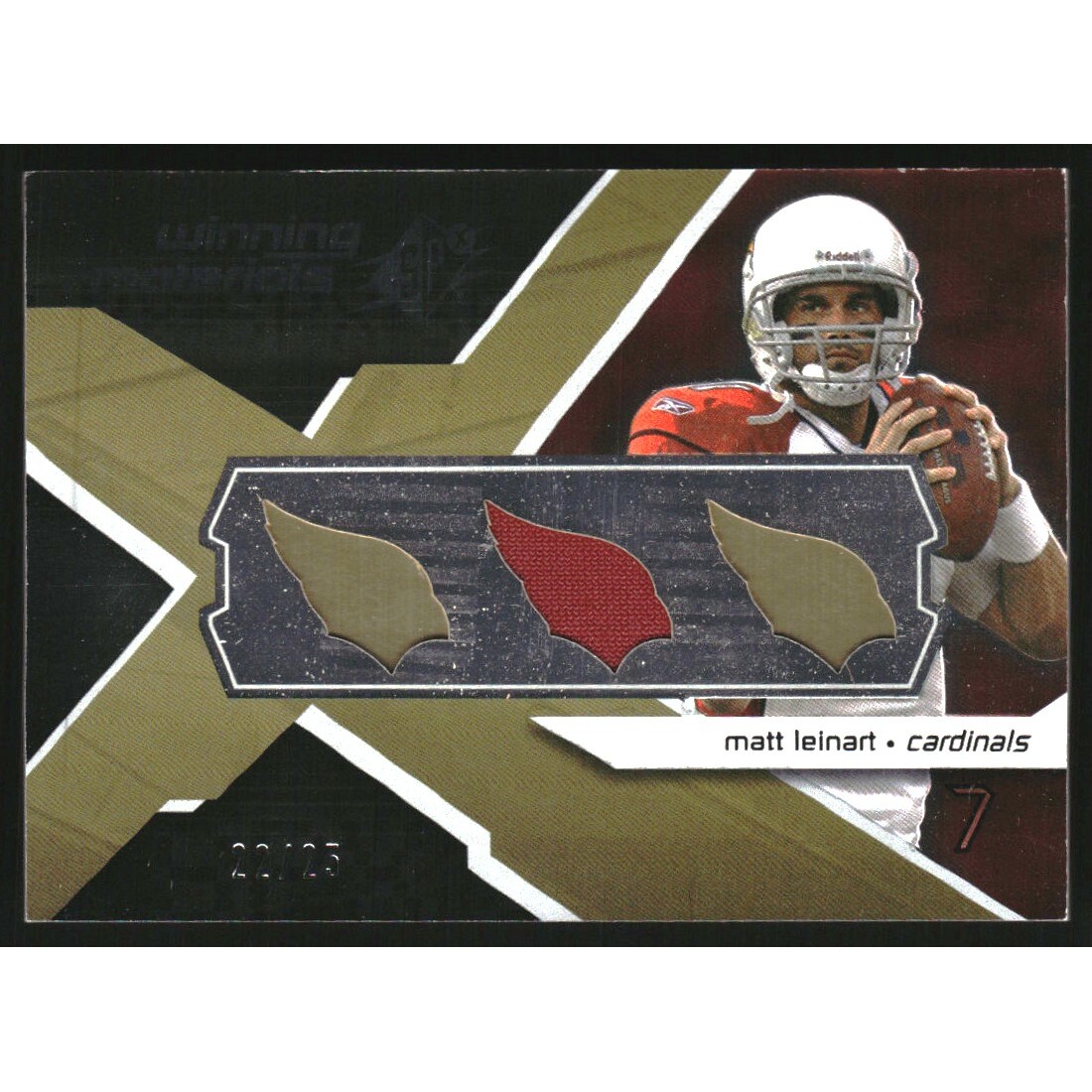 2008 SPx Winning Materials Team Logo 25 #WMLE Matt Leinart