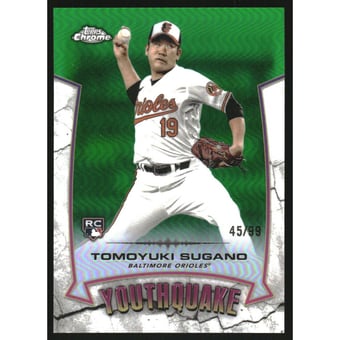 2025 Topps Chrome Youthquake Green Refractors #YQ27 Tomoyuki Sugano