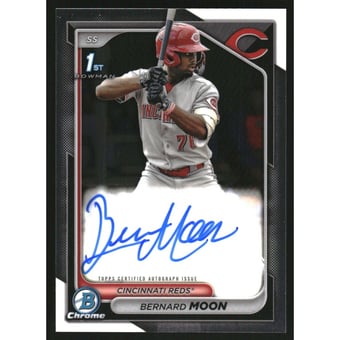2024 Bowman Chrome Prospect Autographs #CPABMO Bernard Moon