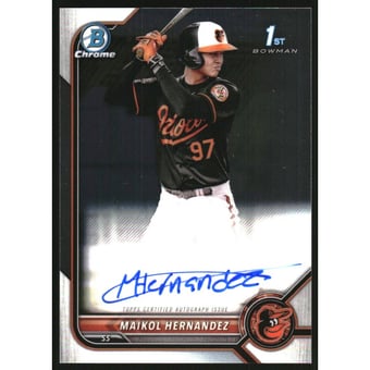 2022 Bowman Chrome Prospect Autographs #CPAMH Maikol Hernandez