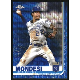 2019 Topps Chrome Blue Wave Refractors #164 Adalberto Mondesi