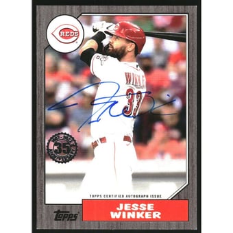 2022 Topps '87 Topps Autographs Black #87BAJWI Jesse Winker
