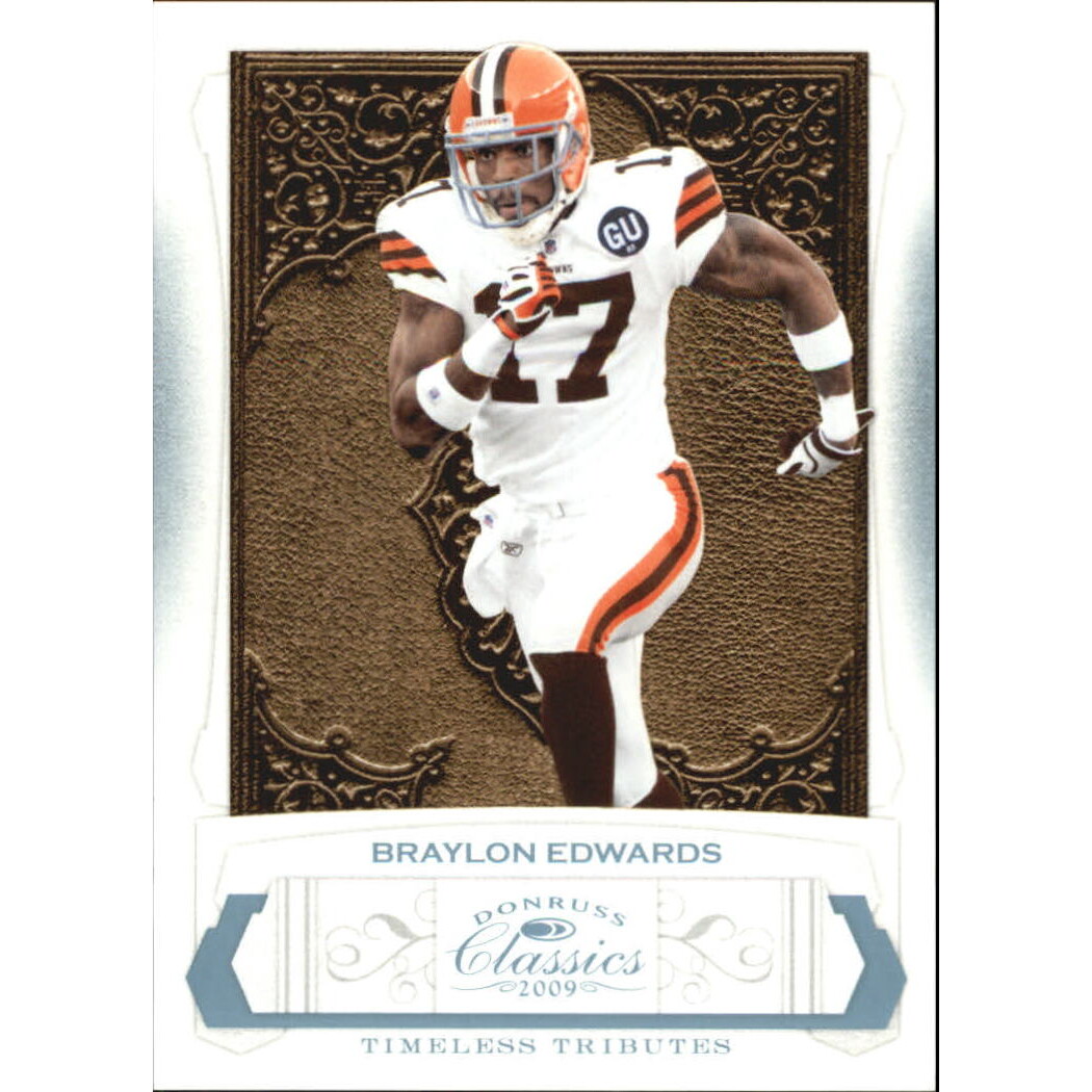 2009 Donruss Classics Timeless Tributes Platinum #24 Braylon Edwards