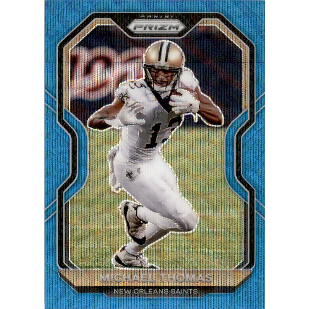 2020 Panini Prizm Prizms Blue Wave #244 Michael Thomas