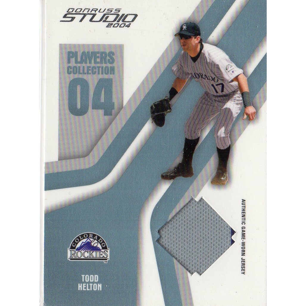 2004 Studio Players Collection Jersey Platinum #93 Todd Helton Away 2004 Studio Players Collection Jersey Platinum #93 Todd Helton Away