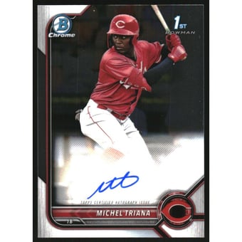 2022 Bowman Chrome Prospect Autographs #CPAMT Michel Triana