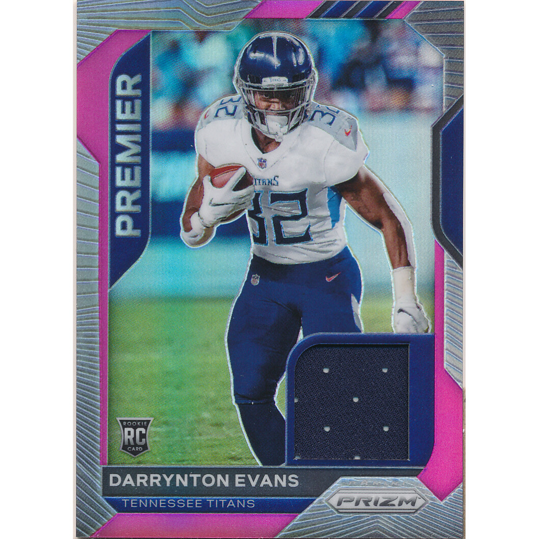 2020 Panini Prizm Premier Jerseys Pink #26 Darrynton Evans