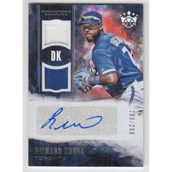 2018 Diamond Kings DK Rookie Materials Signatures #44 Richard Urena/299