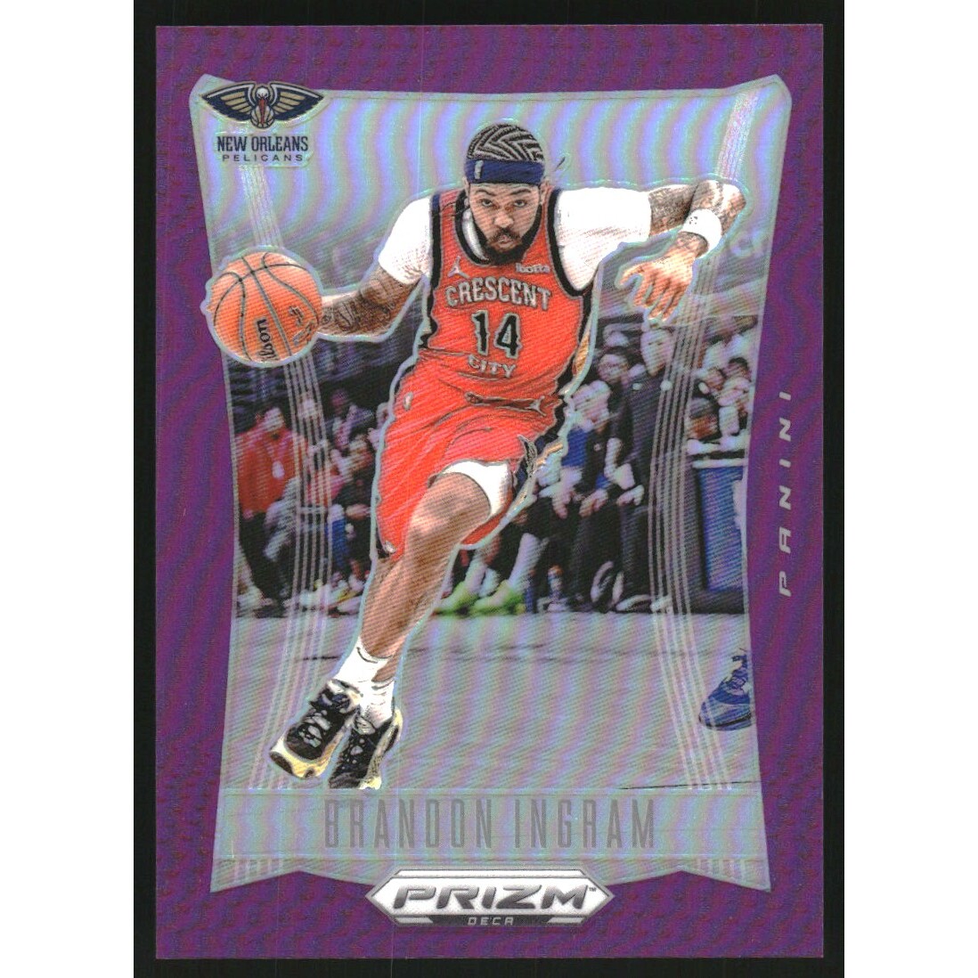 2023-24 Panini Prizm Deca Prizms Purple #103 Brandon Ingram
