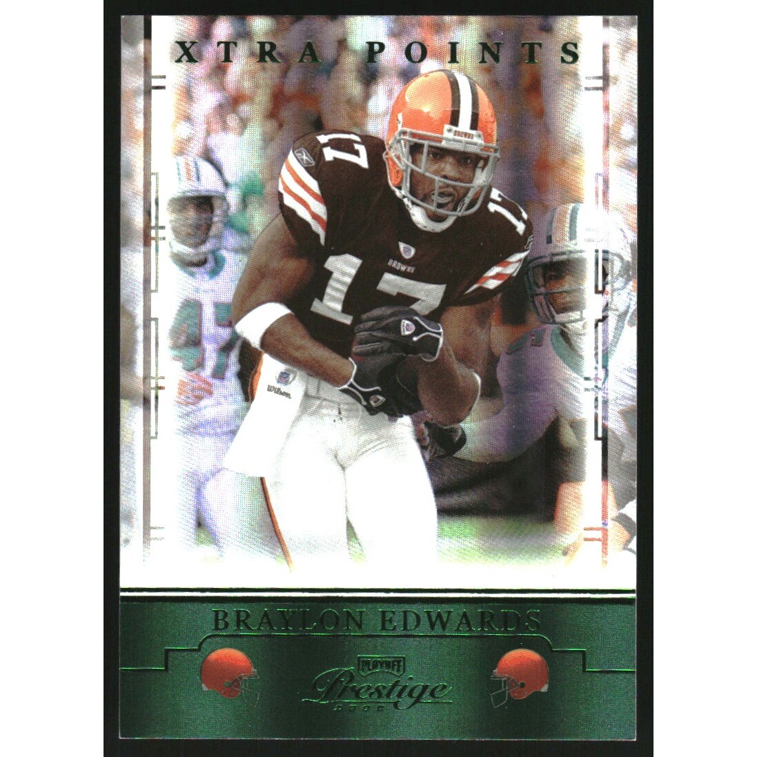 2008 Playoff Prestige Xtra Points Green #25 Braylon Edwards