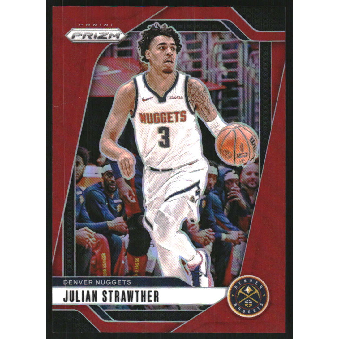 2024-25 Panini Prizm Prizms Red #92 Julian Strawther