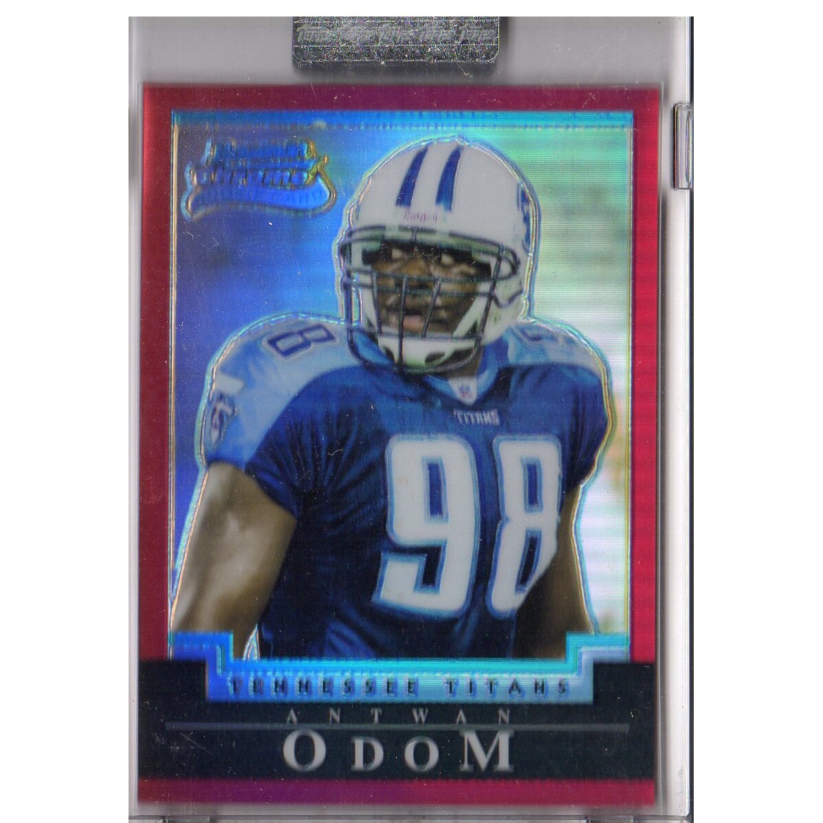 2004 Bowman Chrome Red Refractors #126 Antwan Odom. rookie card picture