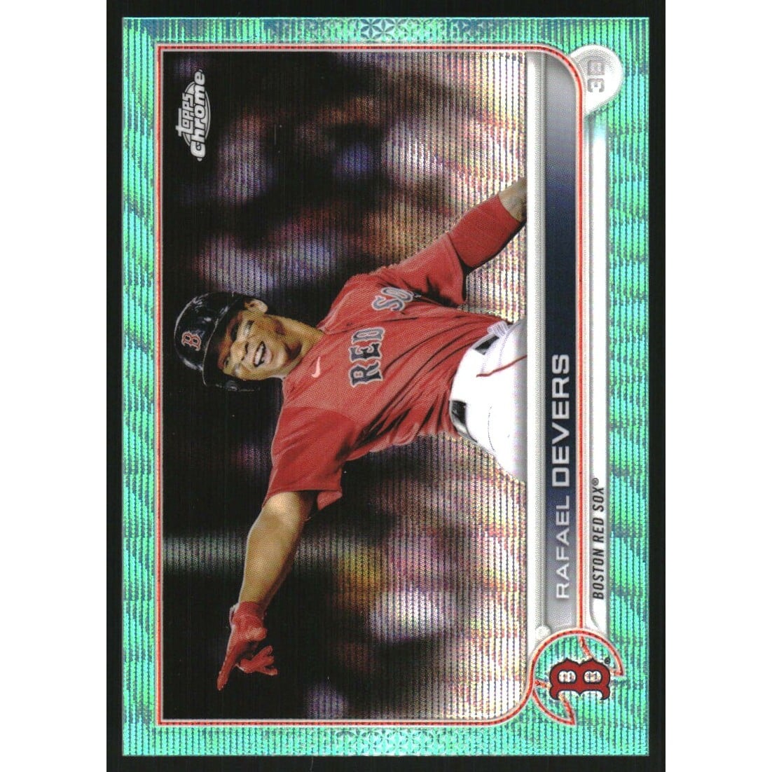 2022 Topps Chrome Aqua Wave Refractors #171 Rafael Devers
