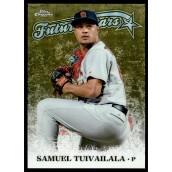 2015 Topps Chrome Future Stars Gold Refractors #FSC20 Samuel Tuivailala