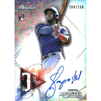 2021 Bowman Sterling Rookie Autographs Refractors #BSRASA Sherten Apostel