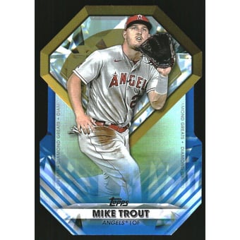 2022 Topps Diamond Greats Die Cuts Blue #DGDC1 Mike Trout