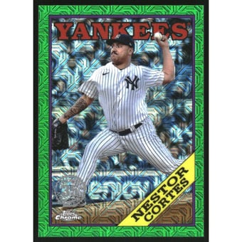 2023 Topps '88 Topps Silver Pack Chrome Series 2 Green Refractors #2T88C39 Nestor Cortes