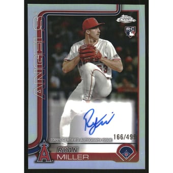 2025 Topps Chrome Rookie Autographs Refractors #RARM Ryan Miller