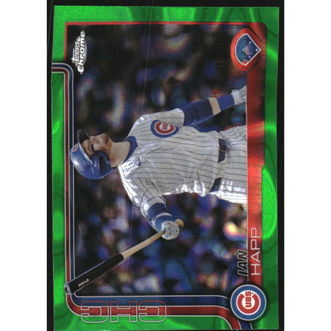 2025 Topps Chrome Green Lava Refractors #144 Ian Happ. rookie card picture