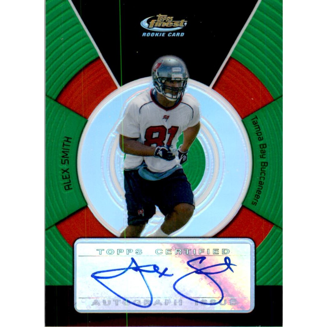 2005 Finest Green Refractors #161 Alex Smith TE AU