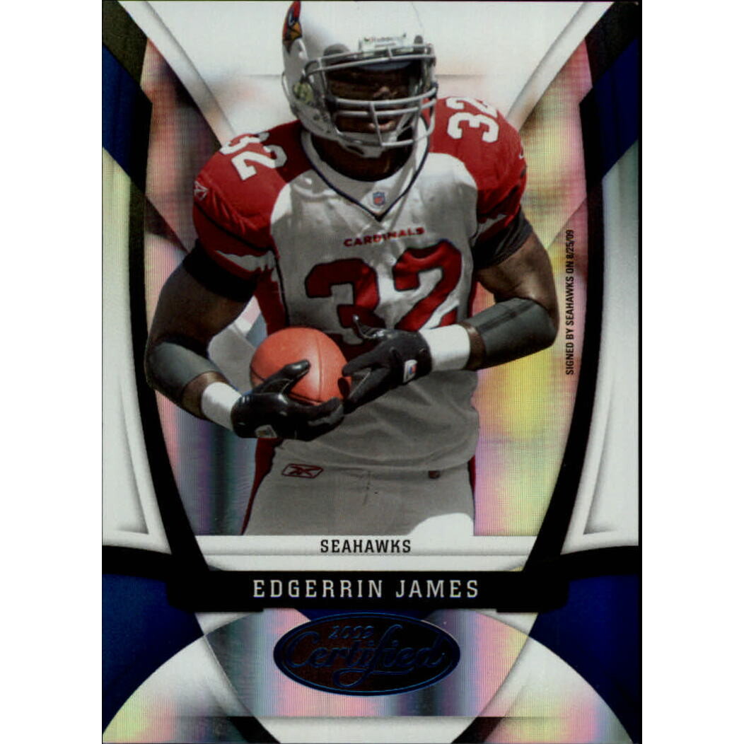 2009 Certified Mirror Blue #2 Edgerrin James