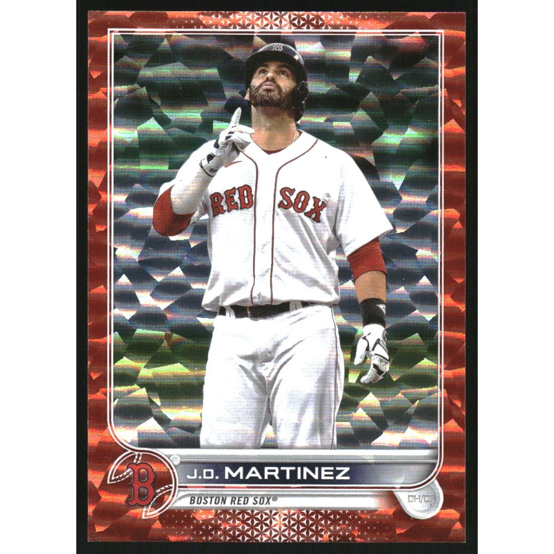 2022 Topps Orange Foilboard #182 J.D. Martinez