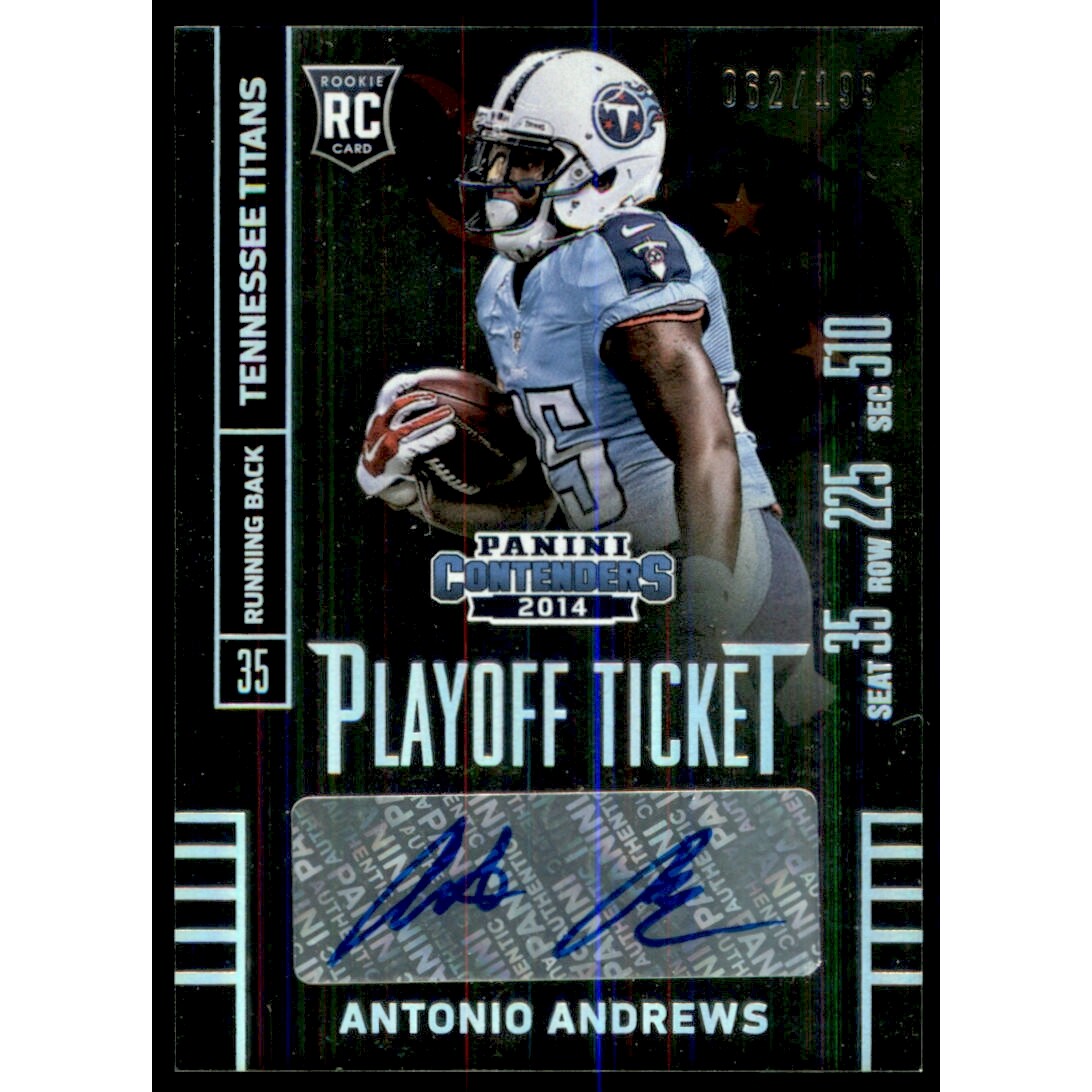 2014 Panini Contenders Playoff Ticket #104B Antonio Andrews AU