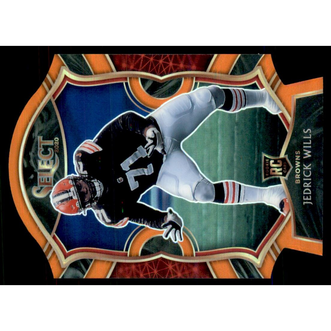 2020 Select Prizm Orange Die Cut #90 Jedrick Wills