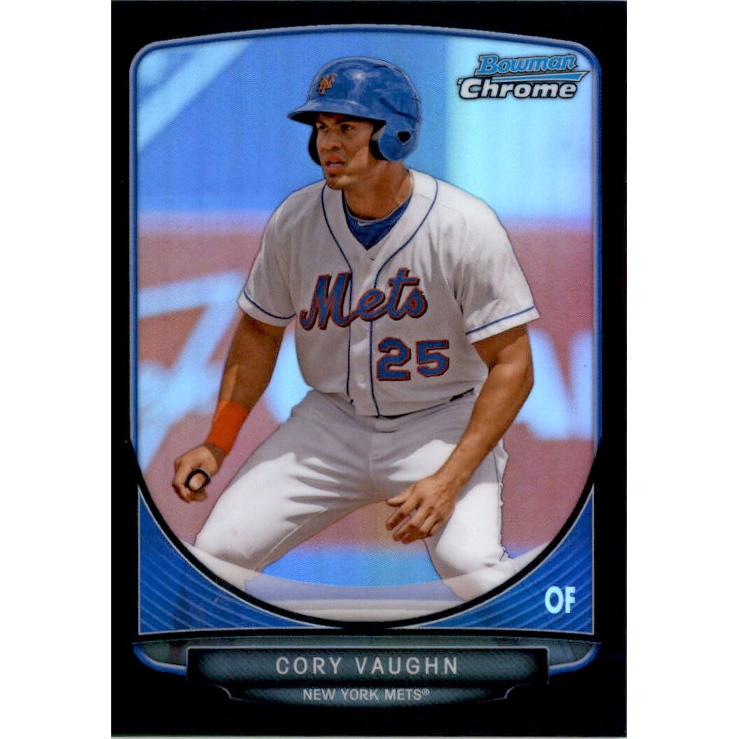 2013 Bowman Chrome Prospects Black Refractors #BCP27 Cory Vaughn. rookie card picture