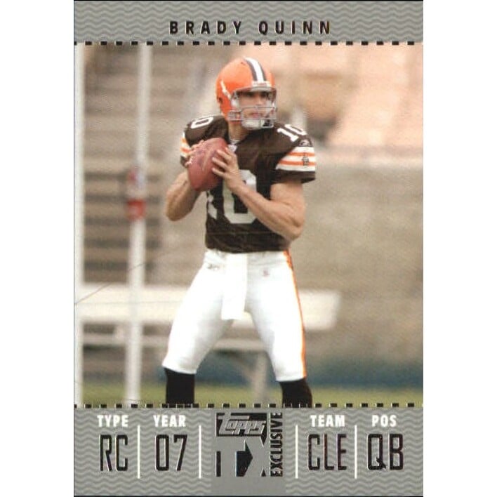 2007 Topps TX Exclusive Silver #101 Brady Quinn. rookie card picture