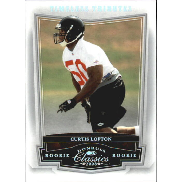 2008 Donruss Classics Timeless Tributes Silver #217 Curtis Lofton. rookie card picture