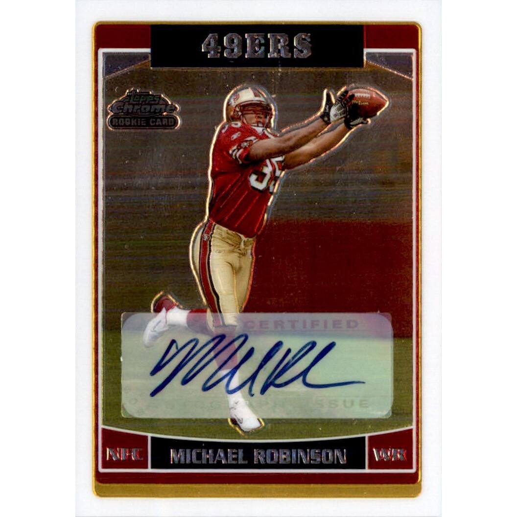 2006 Topps Chrome Rookie Autographs #255 Michael Robinson D. rookie card picture