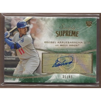 2014 Topps Supreme Simply Supreme Autographs Green #SSUEA Erisbel Arruebarrena