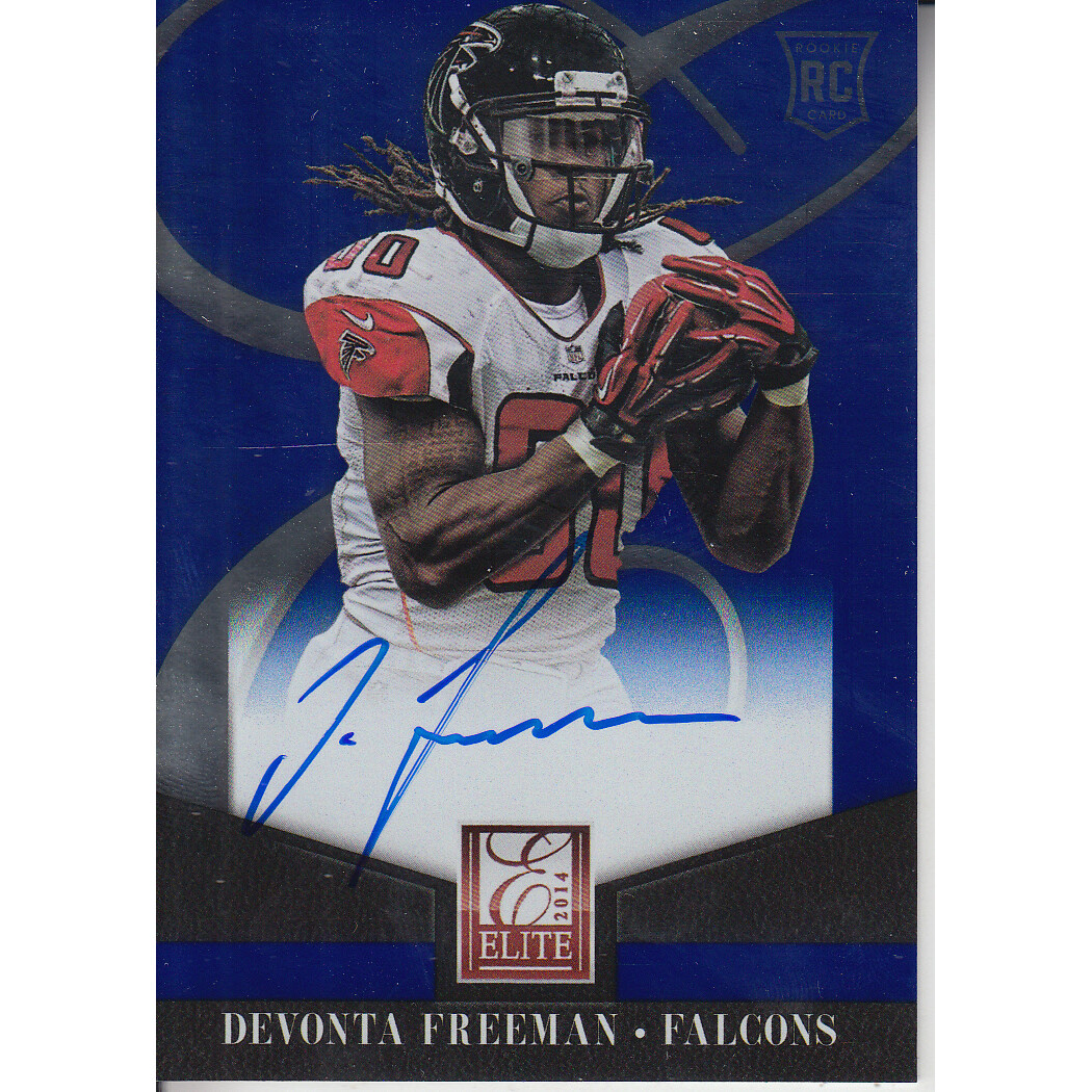 2014 Elite Rookie Autographs #15 Devonta Freeman