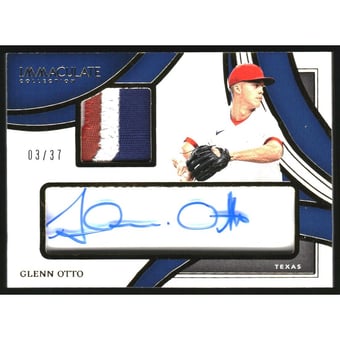 2022 Immaculate Collection Immaculate Clear Prime #21 Glenn Otto/37