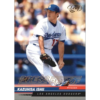 2005 Leaf Press Proofs Gold #102 Kazuhisa Ishii