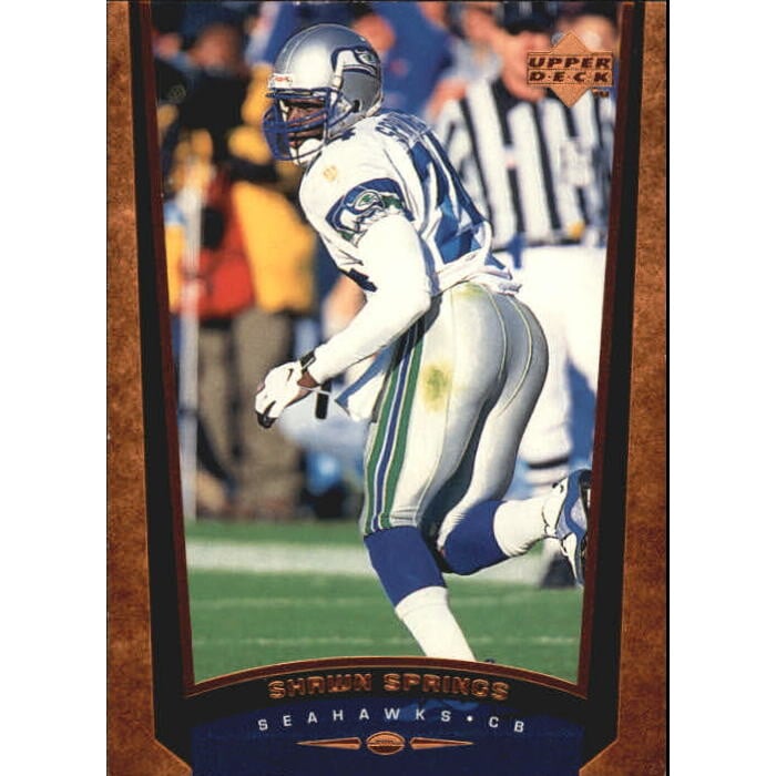 1998 Upper Deck Bronze #229 Shawn Springs. rookie card picture
