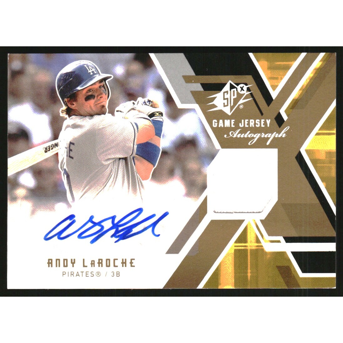 2009 SPx Game Jersey Autographs #GJALA Andy LaRoche